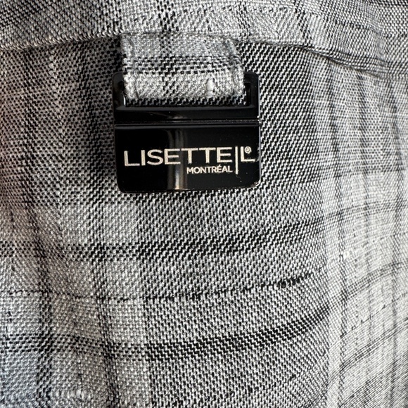 Lisette L Montreal Women's Pull-On Plaid Dress Pants Gray Size 4 Preppy Ankle - Picture 5 of 13